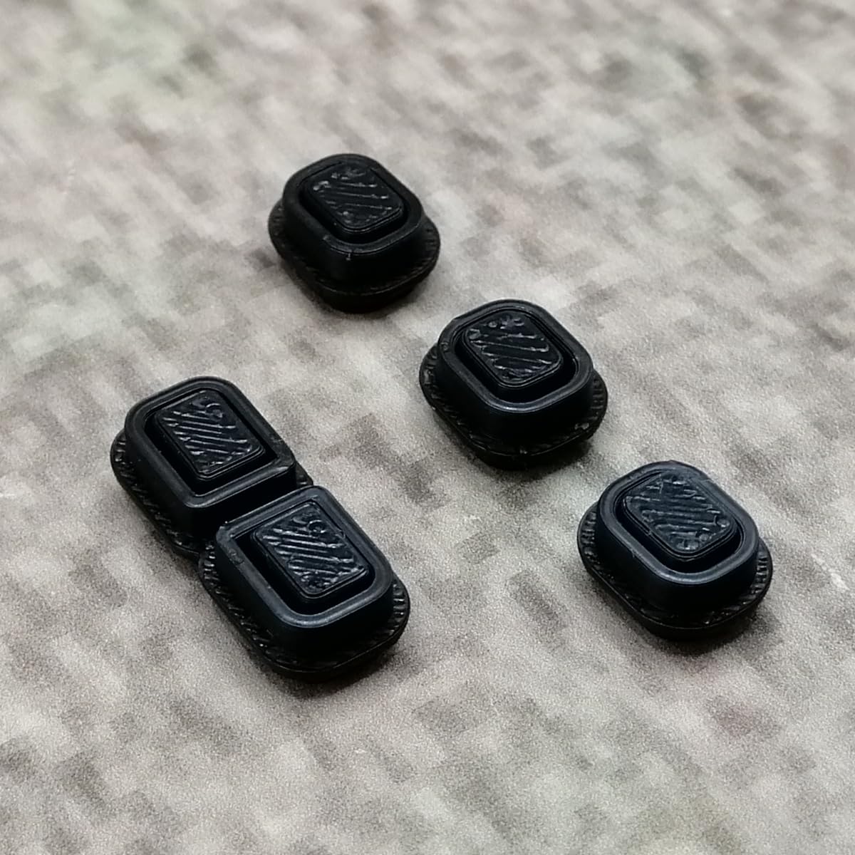ULEIVA Lot De 5 Boutons De Rechange Pour Garmin Etrex – Gris – Compatible Avec Etrex 10, 20, 30x – Fabriqué En Allemagne