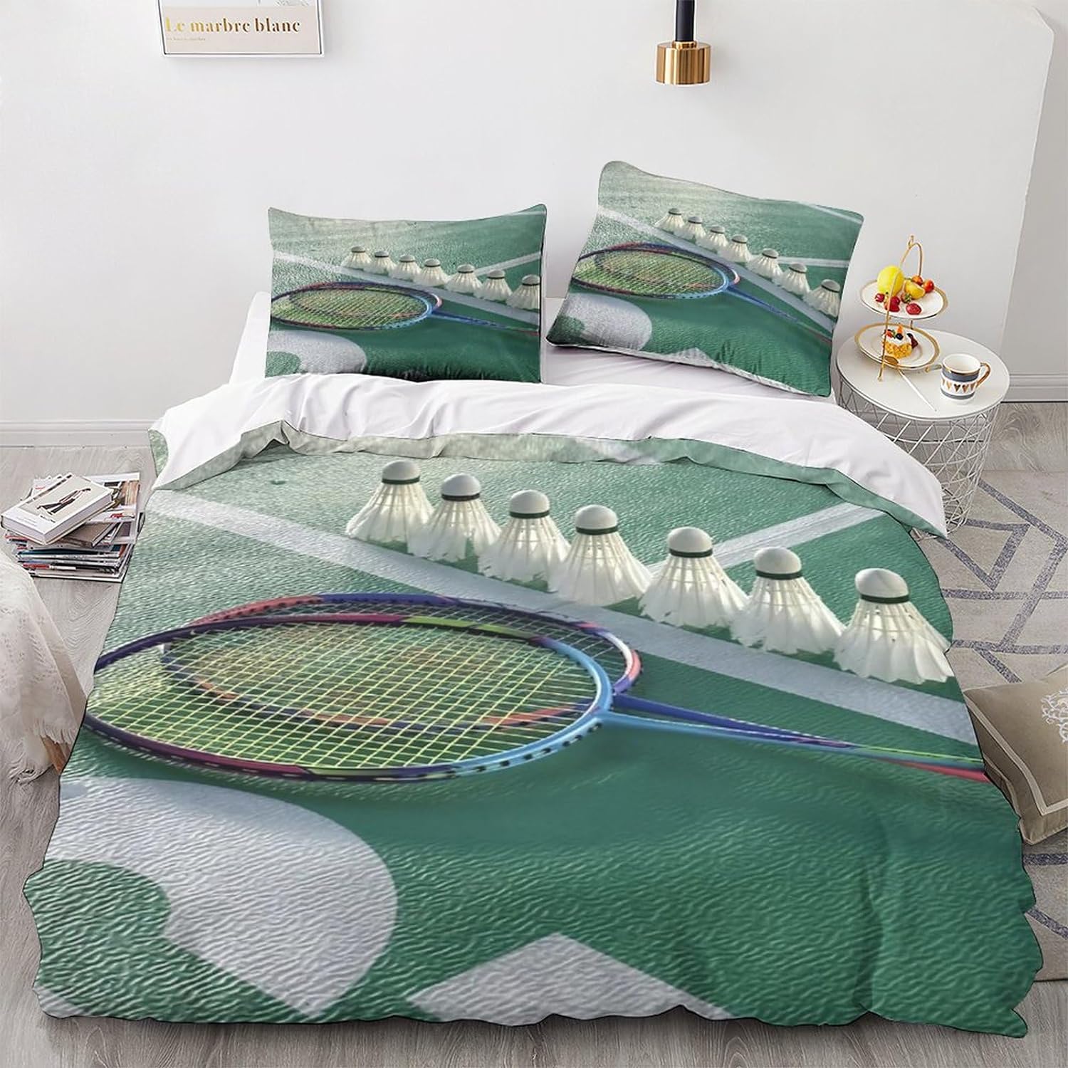 Promo Parure Housse De Couette 200 X 200 Cm + 2 Taies D'oreiller 63 X 63 Cm Tissaia 1211109