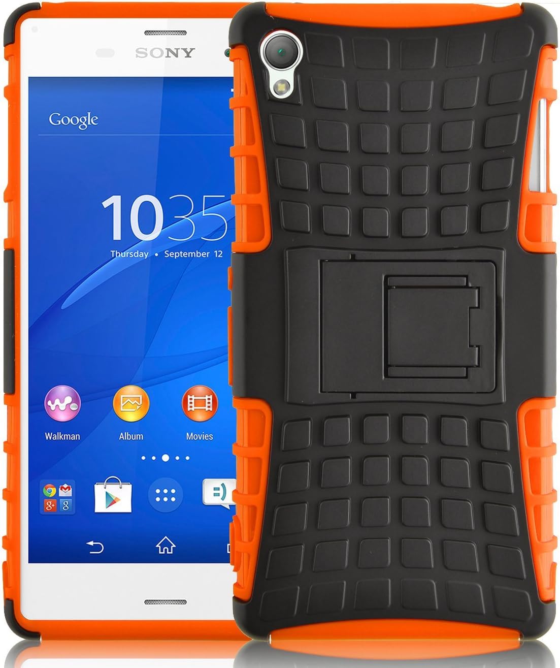 Xperia Z3 Case - Alligator Heavy Duty Rugged Back Cover for Sony Xperia Z3, Orange