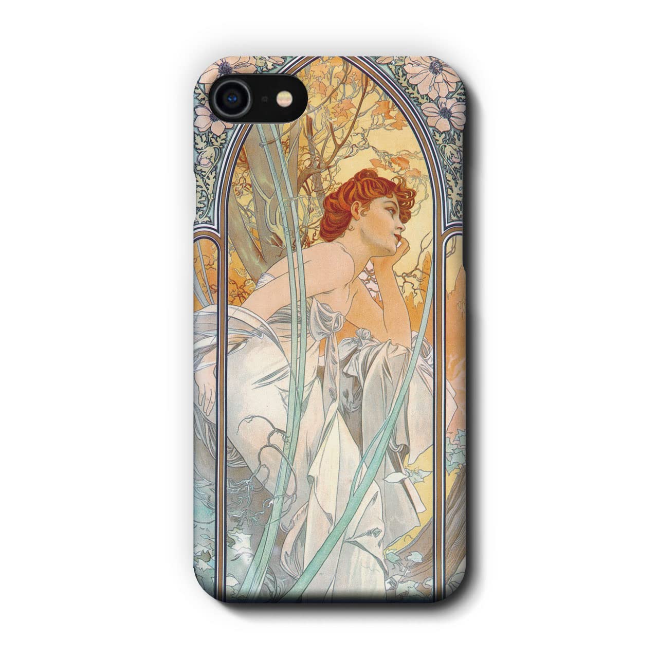 Amazon.co.jp: スマホケース/アルフォンス・ミュシャ「四つの時の流れ