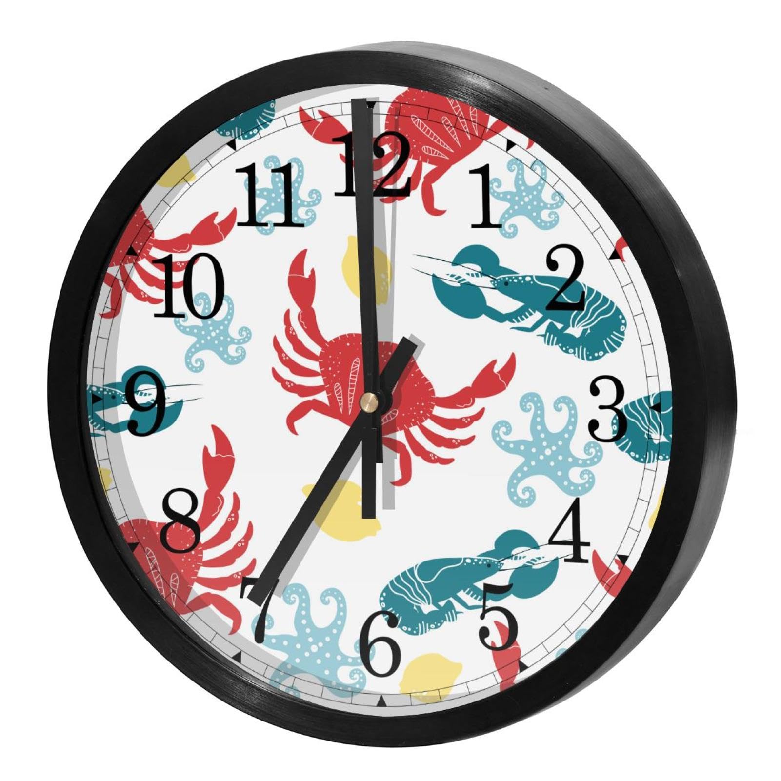 Horloge murale à quartz silencieuse citron jaune pour dynamiser la décoration de l'école