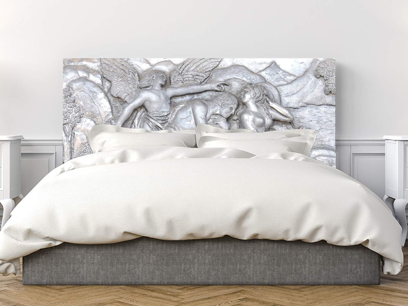 Oedim Cabecero Cama PVC Adan y Eva 150x60cm | Disponible en Varias Medidas | Cabecero Ligero, Elegante, Resistente y Económico