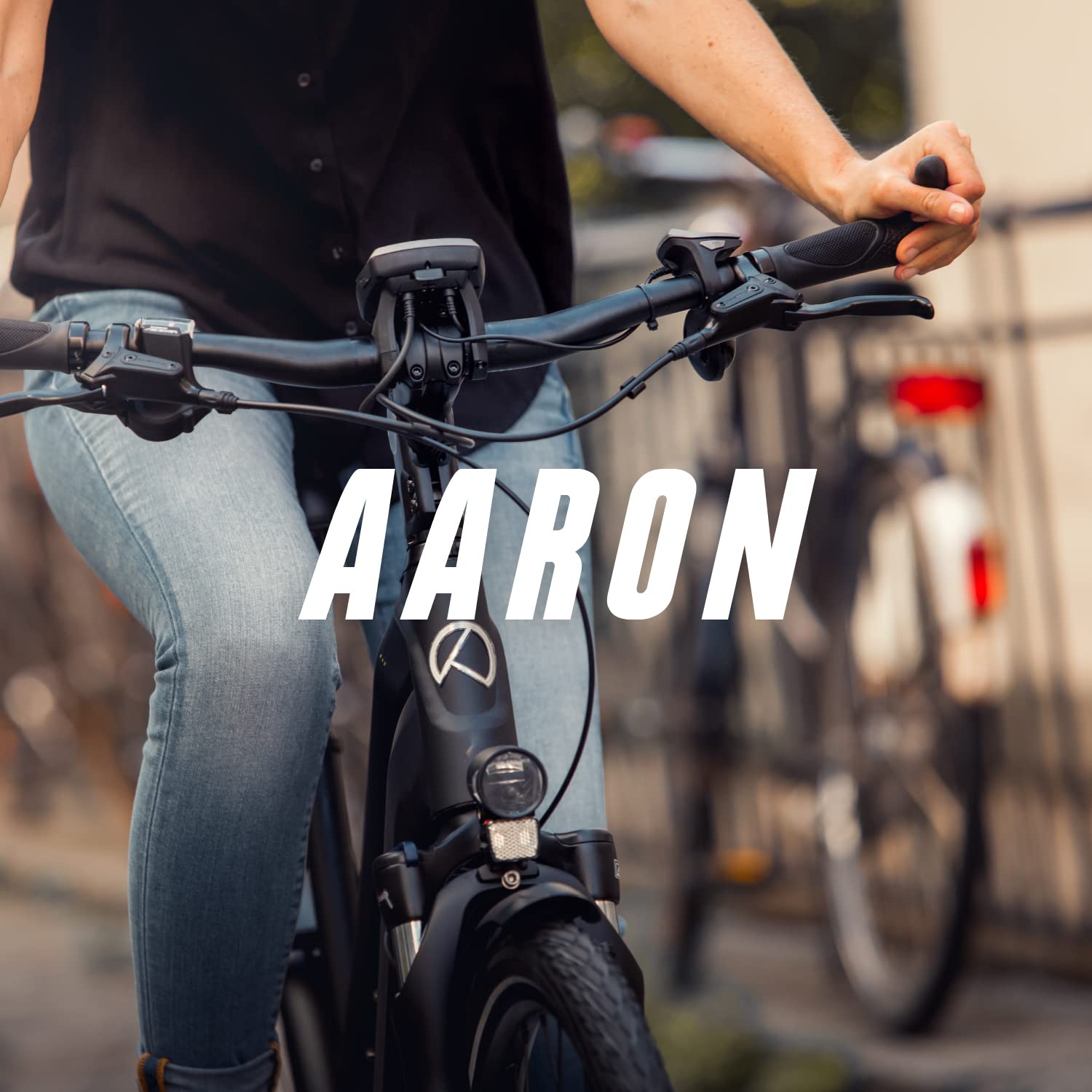 AARON Horn - Impugnature per manubrio bicicletta con gel ammortizzante - struttura ergonomica in gomma antiscivolo - per bici elettrica, da trekking, mountain bike, da turismo, ecc.