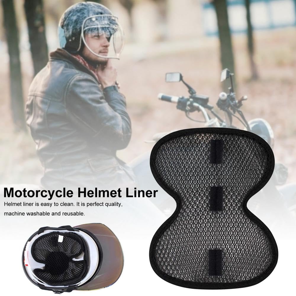 YehVeh 2 Pack Cooling Helmet Liner Breathable Motorcycle Helmet Padding Mesh Pads Screen Instead of Skull Cap for Full Brim Hard Hat Electric Bicycle Scooter e-Bike Helmet Dirt Bike Street Bike Helmet