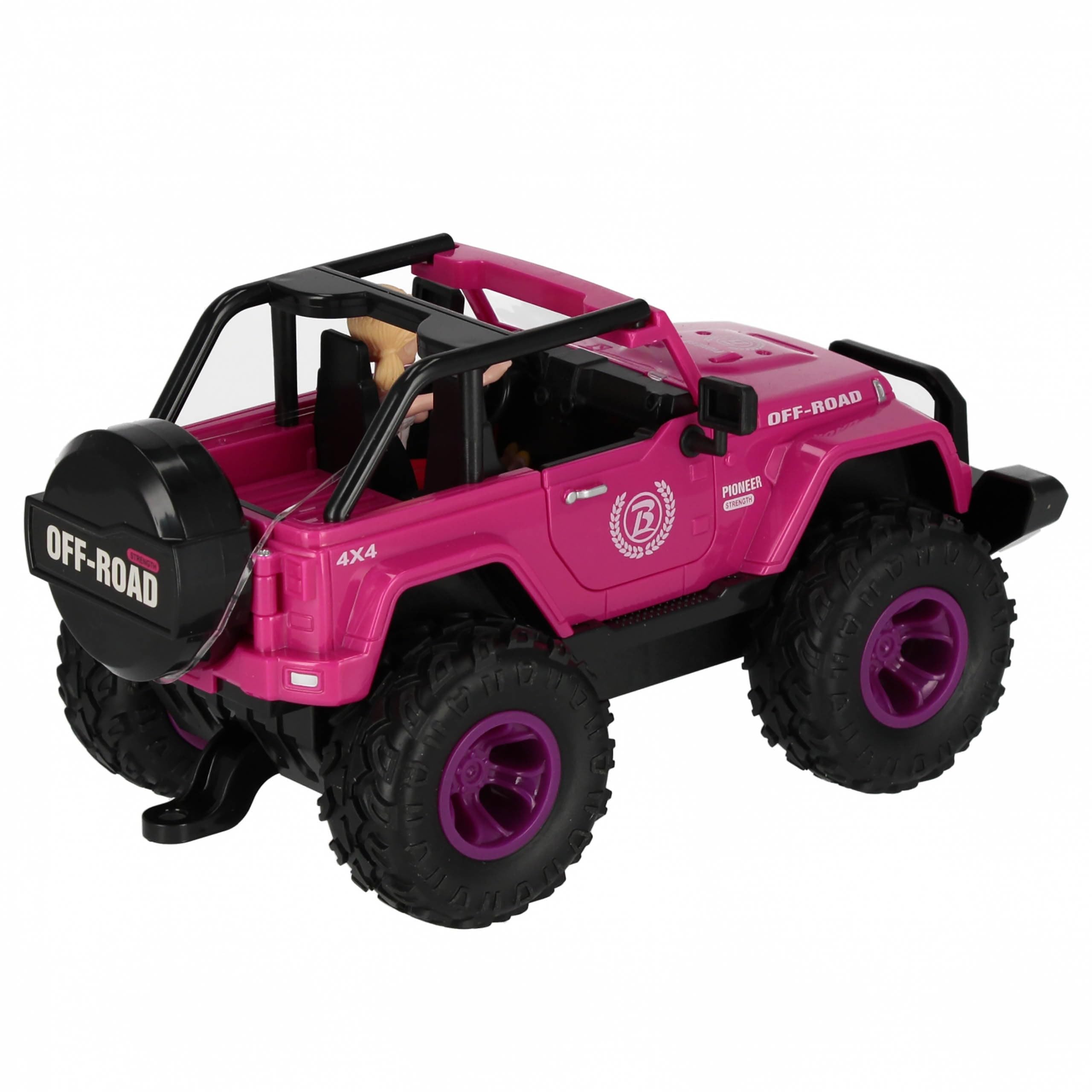 Rosa Jeep Auto für Puppen mit Zubehör 3+ MEGA Creative