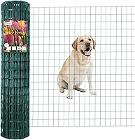 Vista 13 de Valla de alambre soldada con revestimiento de PVC negro de 36 pulgadas x 50 pies, 2 pulgadas x 3 pulgadas 16GA, rollo de cercado de borde de jardín