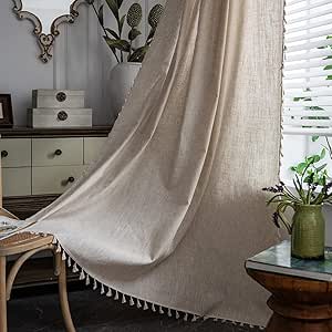 Sutuo Home Boho Curtain Semi-Blackout Yellow Florals Print