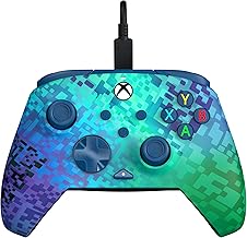 PDP REMATCH XBOX WIRED Controller GLITCH GREEN for Xbox Series X|S, Xbox One, Officially Licensed