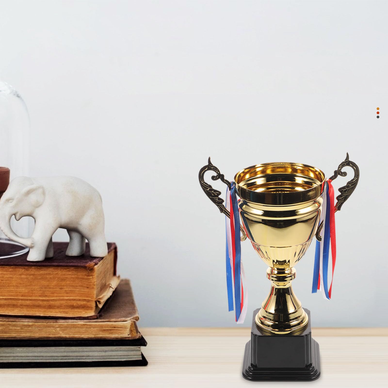 SOLUSTRE Trofeo de Metal Dorado para Torneos Escolares Trofeo de Aleación Resistente para Competición Deportiva y Banquetes Deportivos