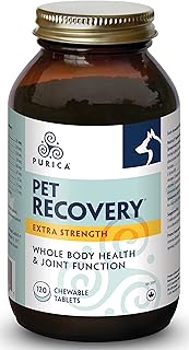 PURICA - Pet Recovery X-Strength Chewable Tablets - Pet Recovery Supplement for Dogs & Cats - Dog Joint Health Supplement - Pet Body Health - Joint Support for Dogs and Cats - 120 Count
