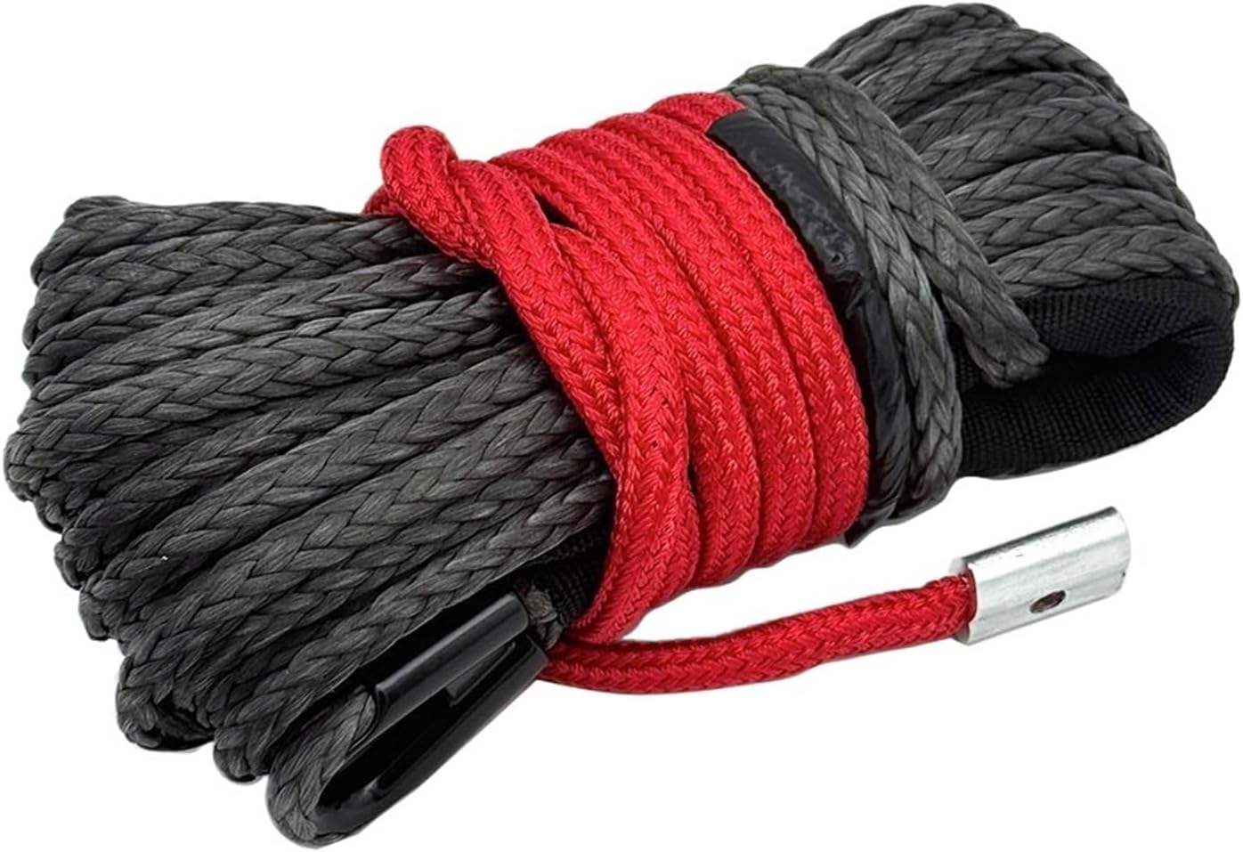 1pc High Strength Offroad 10mm Uhmwpe Synthetic Towing Winch Rope