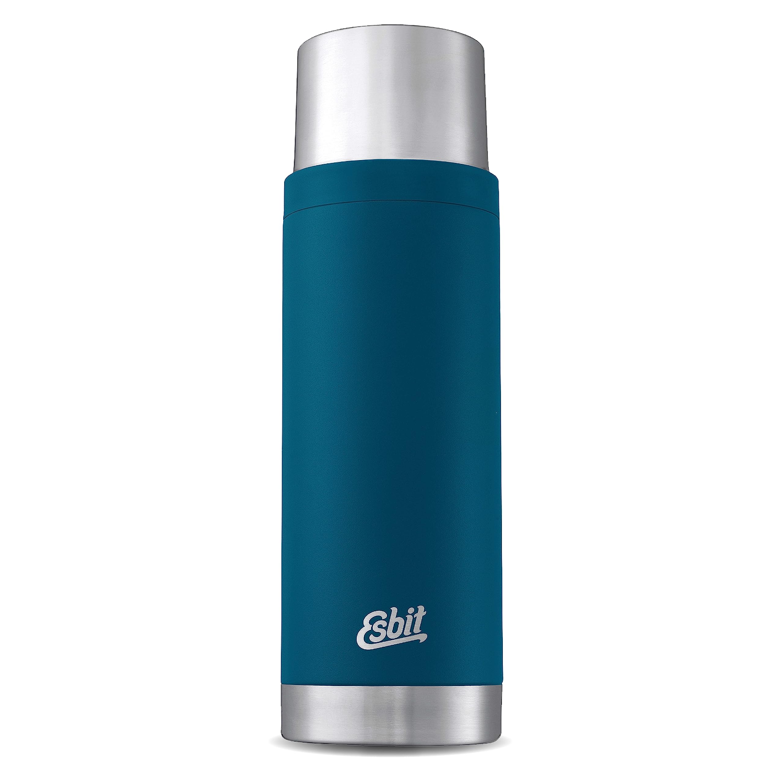 Esbit Thermoflasche Sculptor - Isolierte Flasche aus Edelstahl für warme und kalte Getränke – 1000 ml in Polar Blue | d kalte Getränke – 1000 ml in Polar Blue