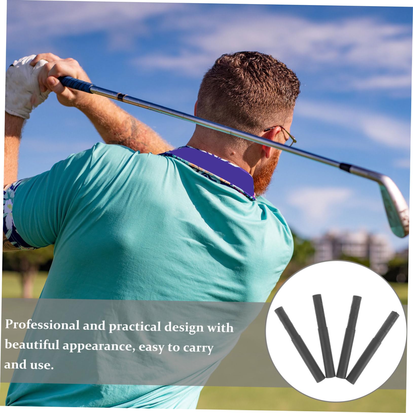 Supvox Praktischer Extender Für Golfschläger Erweiterungen Von Golfschlägern Zubehör Für Outdoor-Golf Golfschaftverlängerung Carbonfaser-verlängerungsstange Kohlefaser