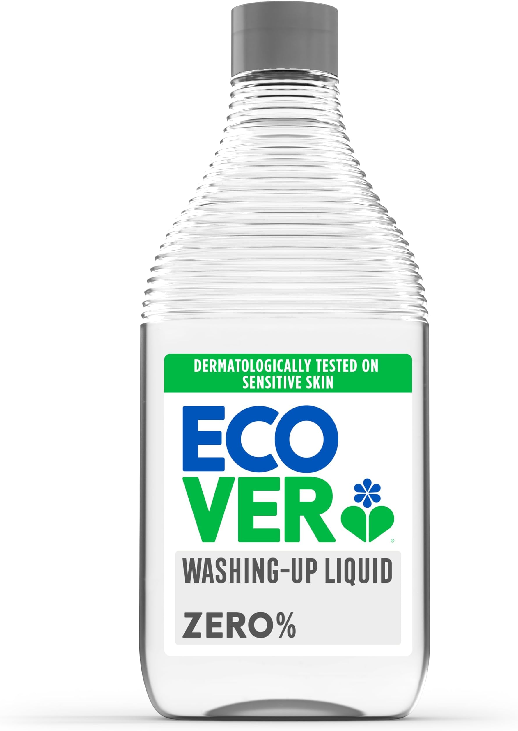 Ecover Zero Washing Up Liquid, Washing Up Soap, Tough on Grease and Grime, Dermatologically Tested, 1 x 450 ml