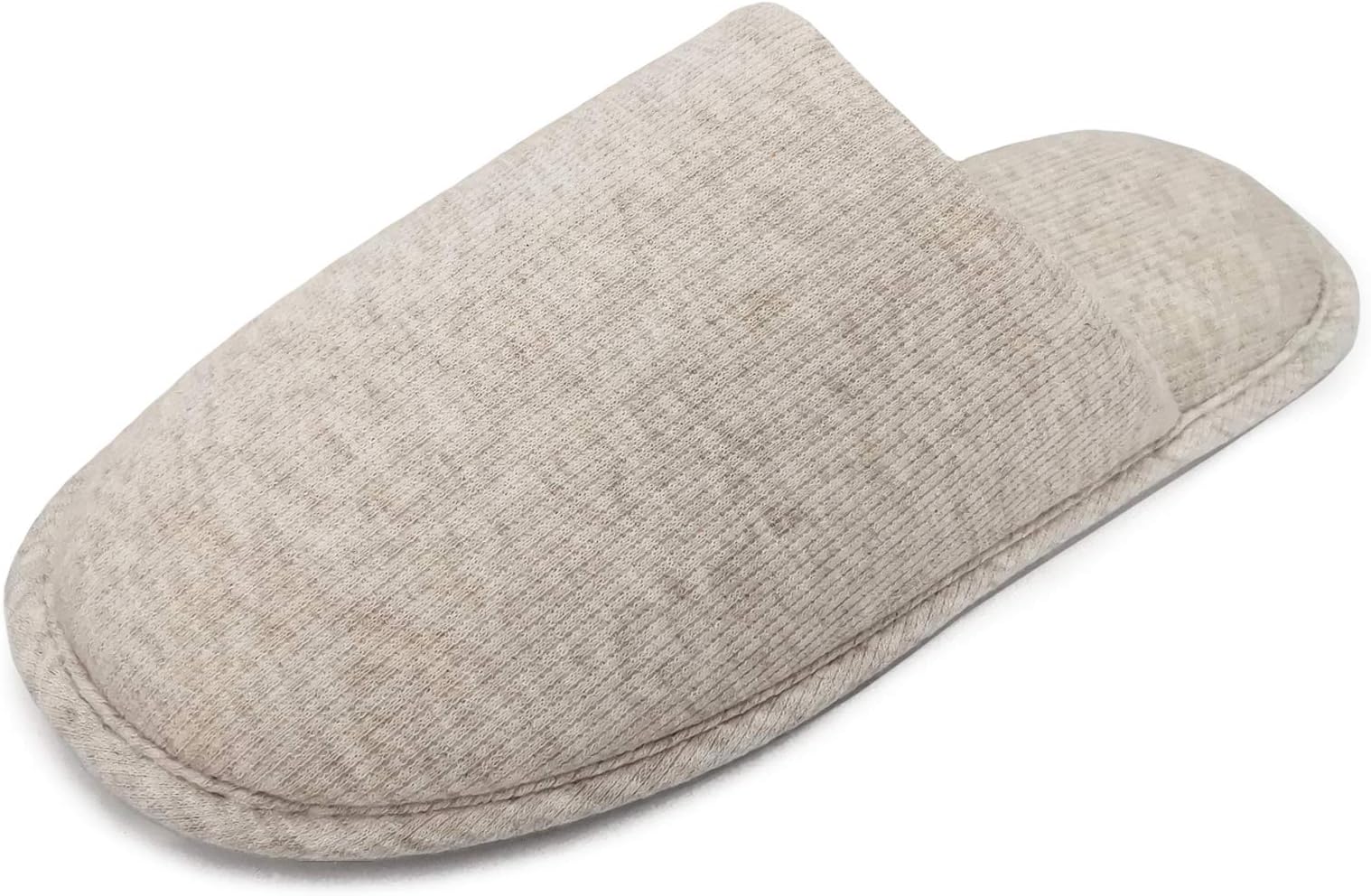 ofootWomens Indoor Memory Foam Cotton Scuff Slippers Slip On Summer House Shoes Flats Breathable Lightweight Washable Non Skid Rubber Soles
