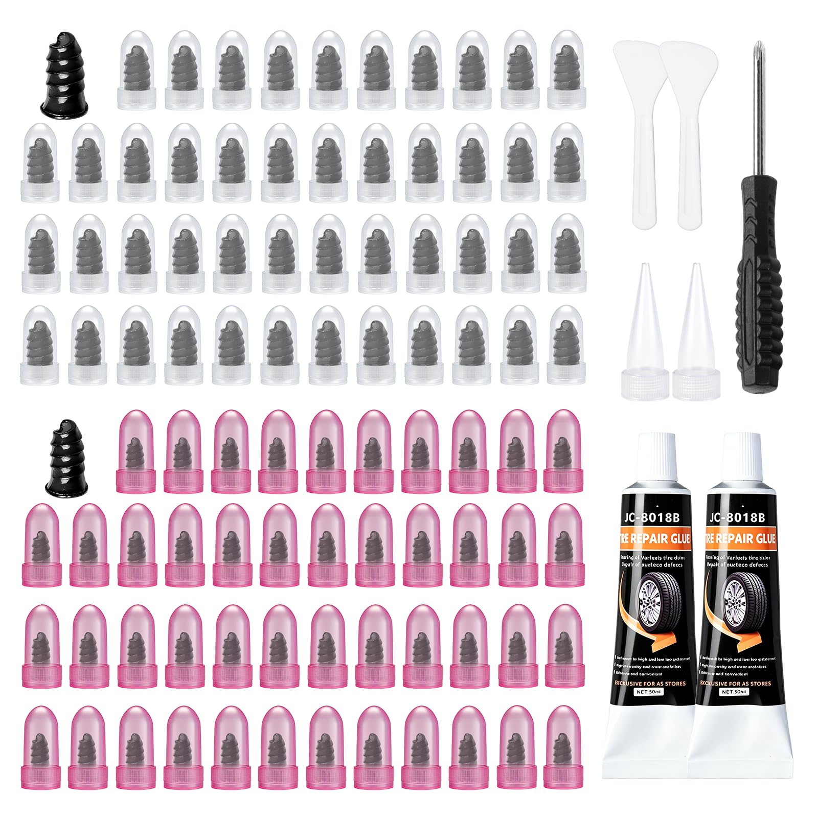 VISRIE 120 PCS Tire Screw Plug Kit