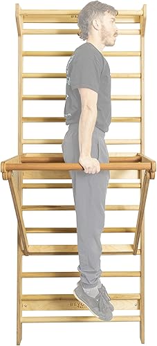 Miniatura 8 de Beyond Balance Estación de entrenamiento personal barras de escalera suecas con accesorio de barra de inmersión ajustable