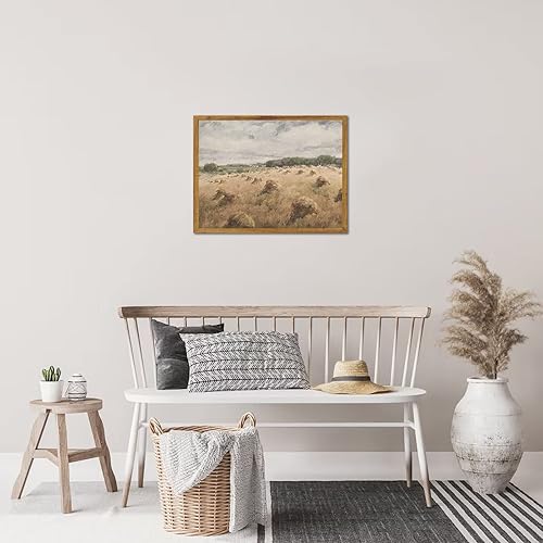 Miniatura 2 de Lienzo decorativo para pared, diseño de paisaje, impresiones para decoración del hogar, pajares de arroz, lienzo, arte de pared, lienzo de campo