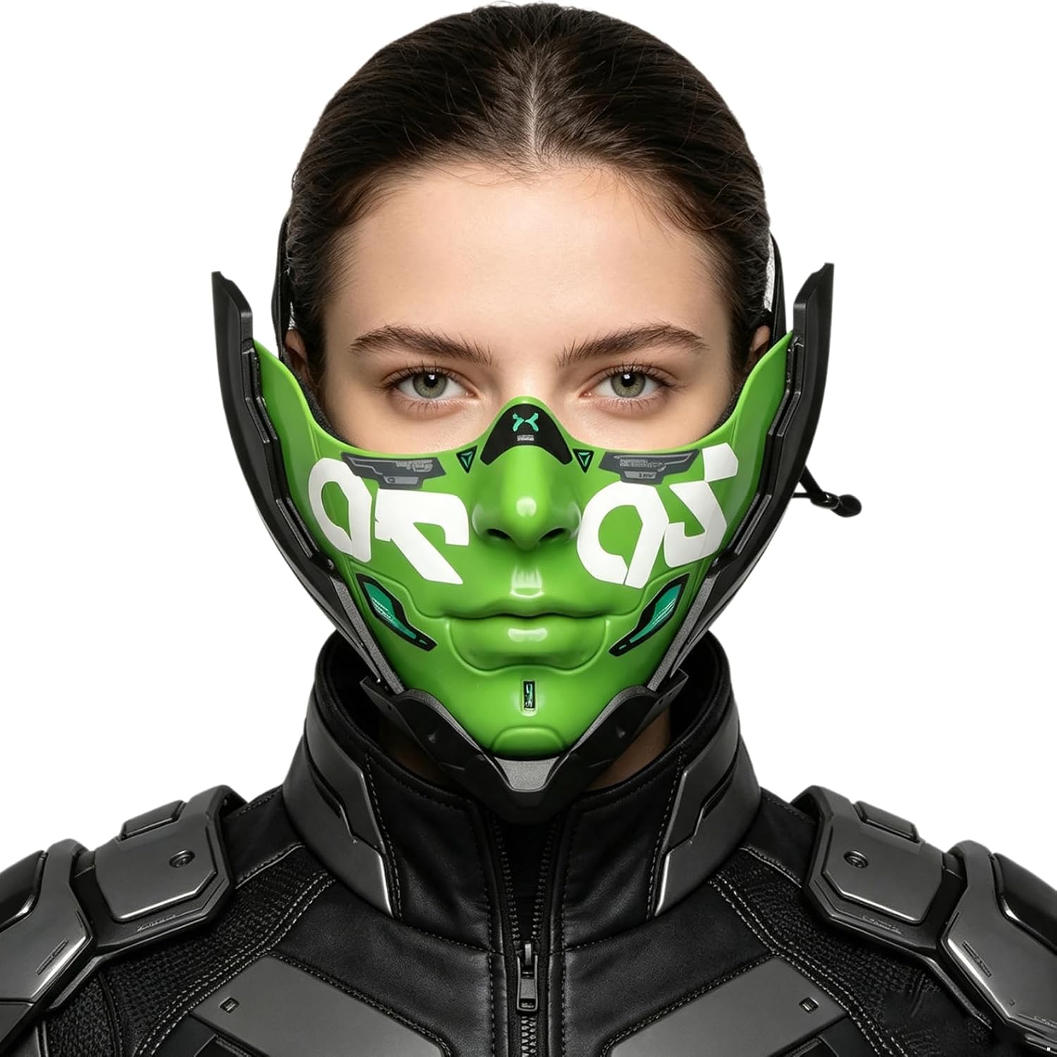 Jugaoge Kids Futuristic Half Face Mechanical Mask Accessory