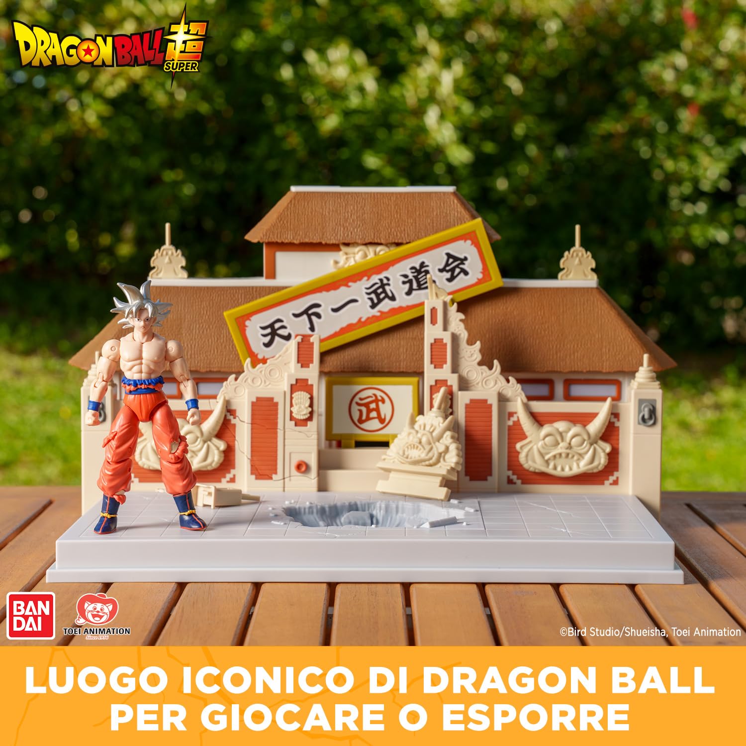 Dragon Ball Super Bandai Arena Tenkaichi Budokai - Torneo Mondiale di Arti Marziali - Diorama per Figure Dragon Ball Scenografia Ufficiale Combattimento - Giocattolo bambini 4 anni in su - 36790