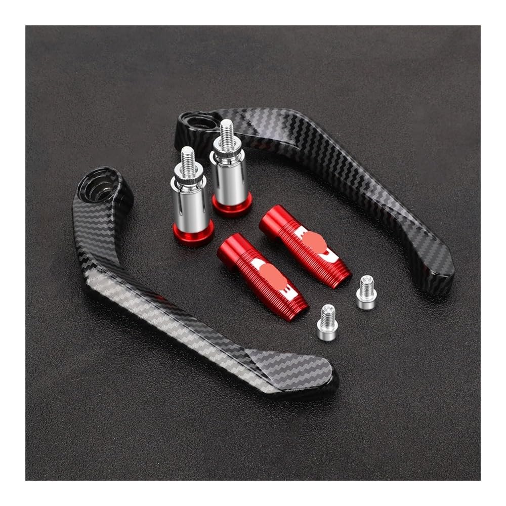 Bhouty Red Hand Guard Lever Protector Motorcycle Handlebar Brake Clutch Levers Protector Guard Handle Bar For Cb400sf Cb400x Cb500 Cb500f Cb500x Cb400f