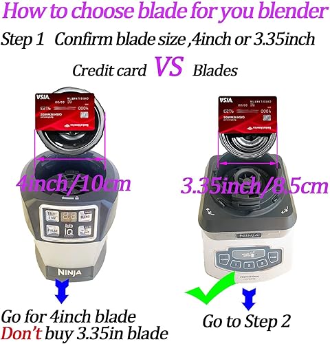 Miniatura 2 de Piezas de repuesto para Nutri Ninja, batidora de 6 aletas macho y tazas para licuadora BL660 BL770 BL780 BL740, etc. (paquete de 5)