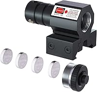 Vista 3 de Beileshi Mini miras láser de punto rojo táctico con montaje en riel Picatinny para pistola pistola rifle menos de 5 mW salida