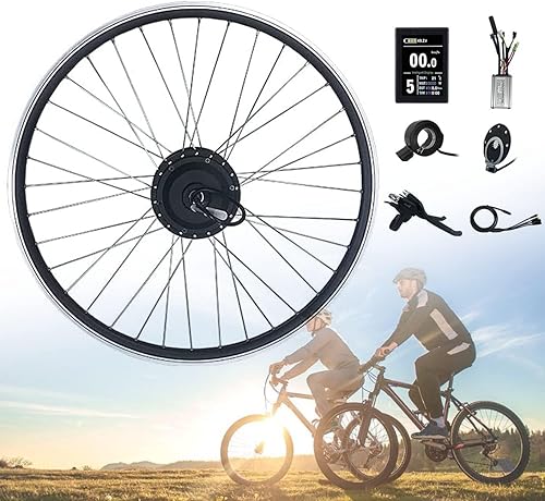 Kit de conversión de bicicleta eléctrica de 36 V48 V, 350 W500 W, kit de conversión de bicicleta eléctrica de 20 pulgadas, 24 pulgadas, 26 pulgadas,