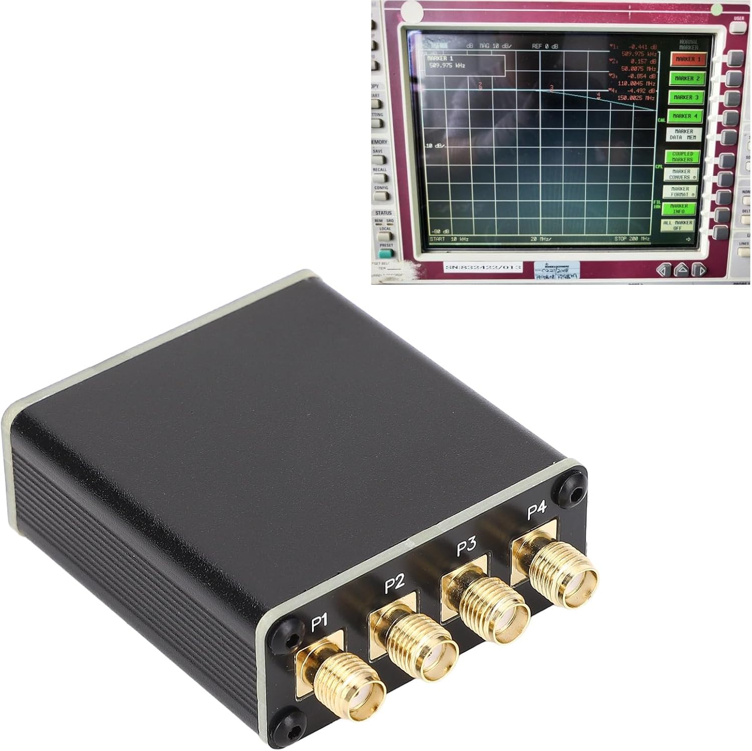 Active RF Isolation Distributor, 100kHz‑300MHz Wide Frequency Range, Isolator at Input, GPSDO Signal Source RF Distribution Device for Radios, Antennas, Clock Sources and More