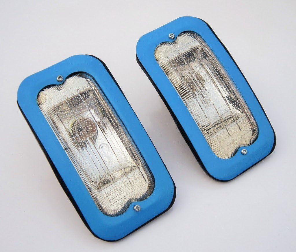 Trailer Lights Pair of Butlers Style Side Indicator Lamps Suitable for BMC Ford Bedford Commercial Truck with 12v Bulbs
