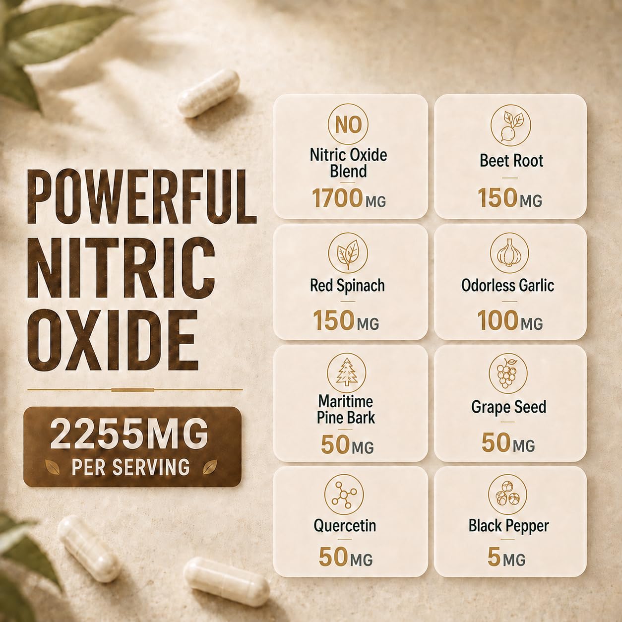 Nitric Oxide Supplements for Men & Women, Flow & Endurance, 90 Capsules — Amazon image 4