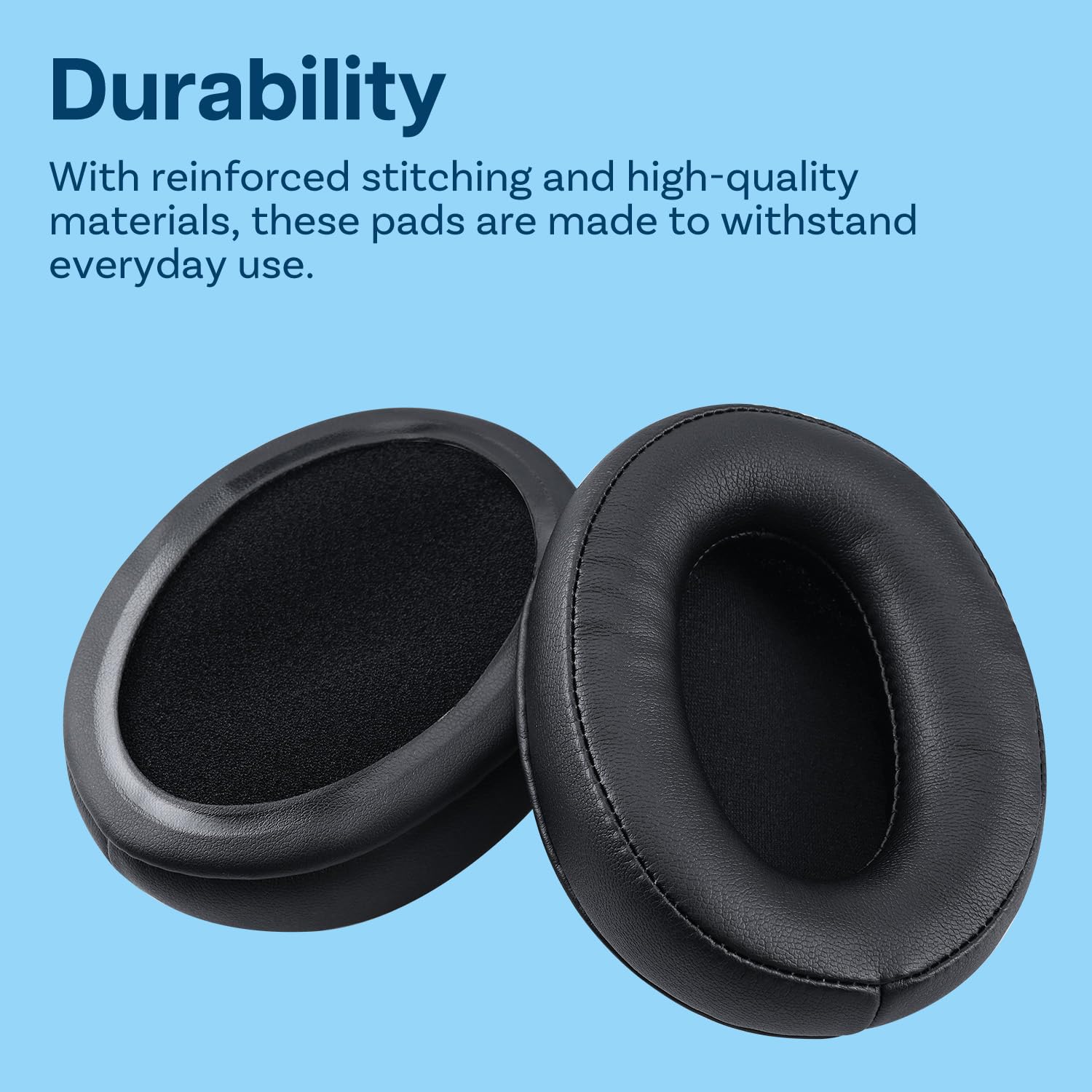MMOBIEL Remplacement Coussinets d'oreille pour HyperX Cloud Stinger/Cloud Flight/CloudX/Cloud II/Cloud III/Cloud Alpha/Cloud Core/Mix Casque - Memory Foam et Protein PU Noir