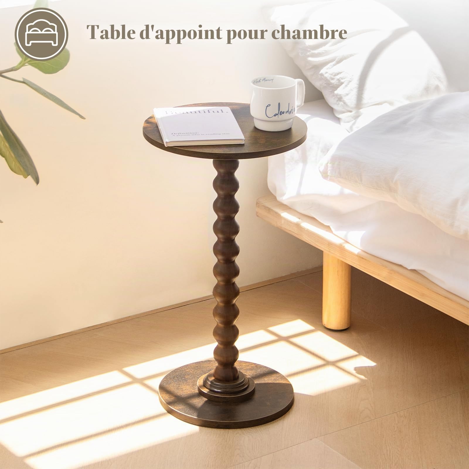Fultyle Table d'appoint, Marron