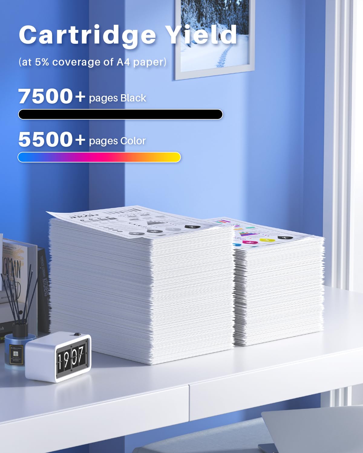 INK4U 220X Cartuccia Toner (Chip Recente, Alta Capacità) Compatibili per HP 220A 220X Toner con Color Laserjet Pro 4202dn 4302fdn MFP 4302dw 4302fdw 4202dw 4202dn 4302fdn (W2200X W2201X W2202X W2203X)