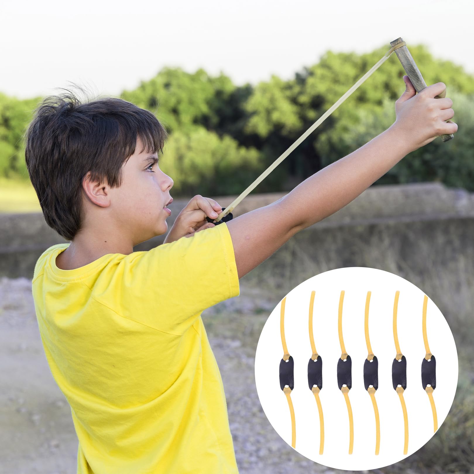 6 Stück Steinschleuder Gummi für Schleuder Gummi Ersatz Zwillen Gummi Slingshot Gummimodell Rubber für Erwachsene Zwille FüR Erwachsene Steinschleuder Profi für Jagd Zwille Steinschleuder Profi Jagd
