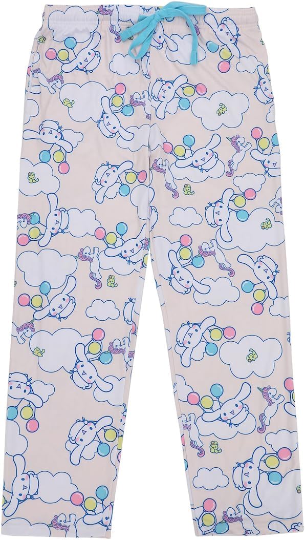 Bioworld Cinnamoroll Adult Womens Sleepwear Set with Short Sleeve Tee and Sleep Pants - Image 4