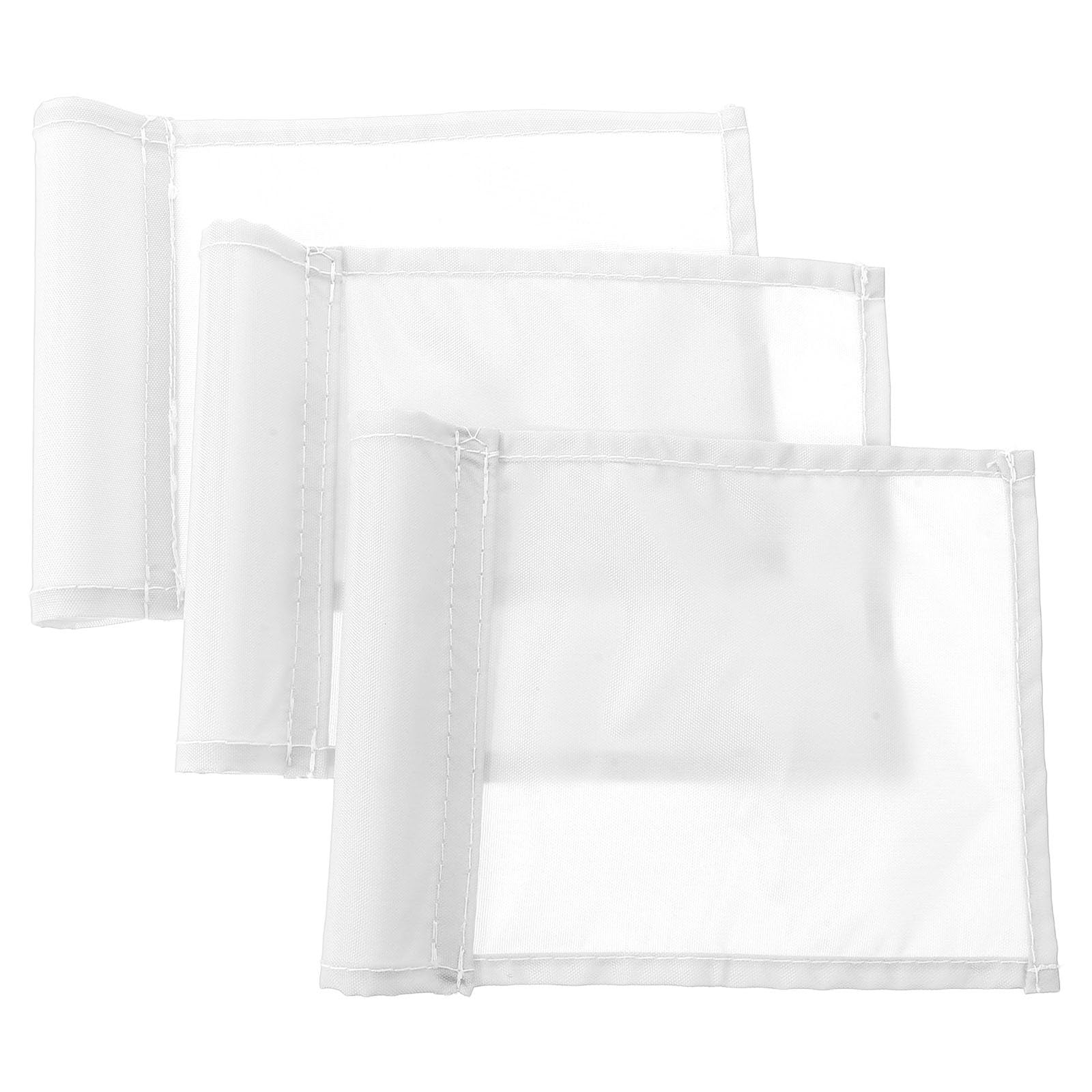 3er-Pack Golffahnen für den Garten – Gut sichtbare Markierungsfahnen – Ersatzfahnen für den Golfplatz, ideal für das Putting Green zu Hause, 20,8 x 16 cm, Weiß