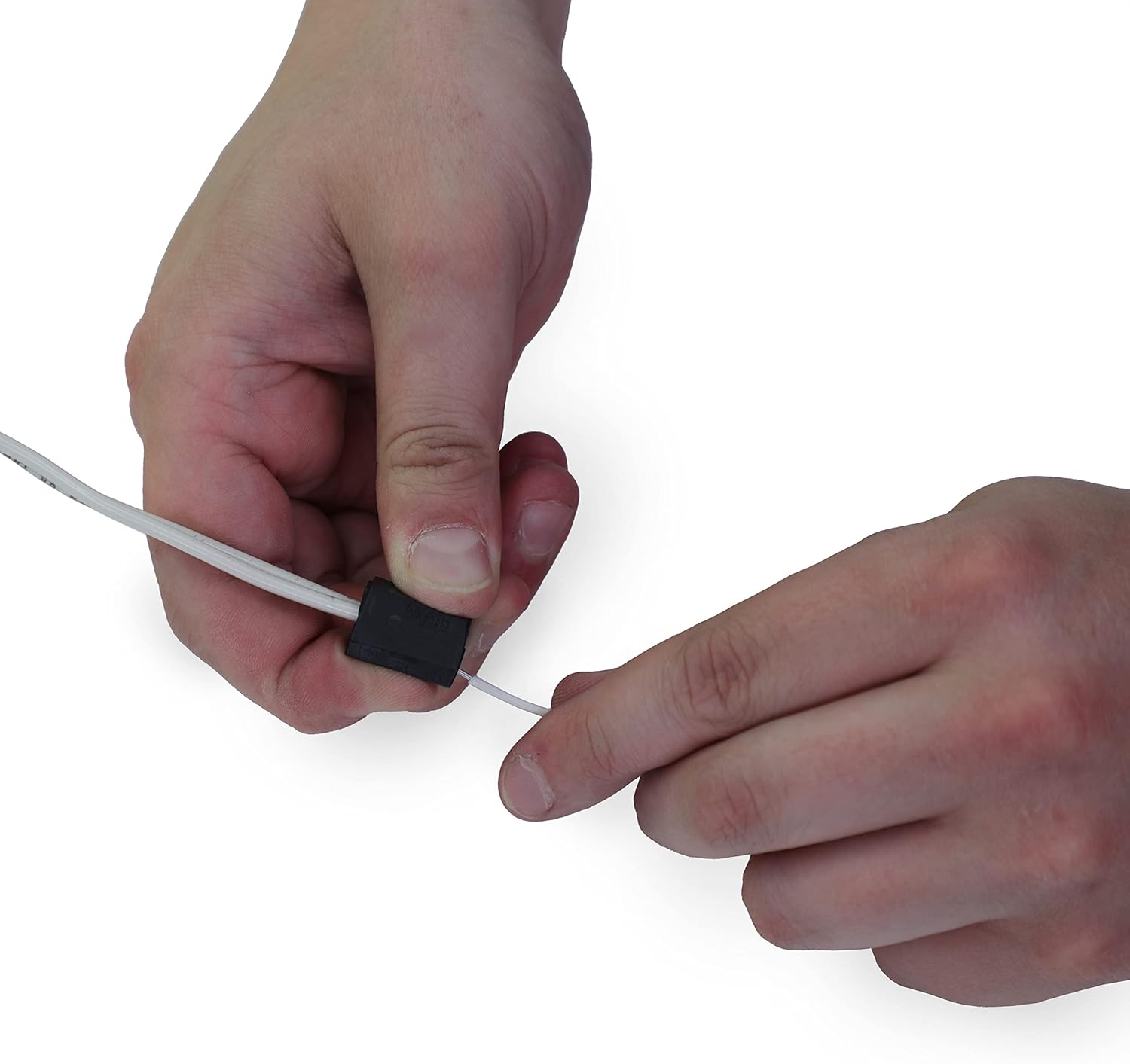 WAGO 224-114 Lighting Fixture Connector | 1-Pole Inline Connector; 3 Connection Points | for Solid, Stranded, or fine-Stranded Conductors | Black | [Box of 100 Pieces]