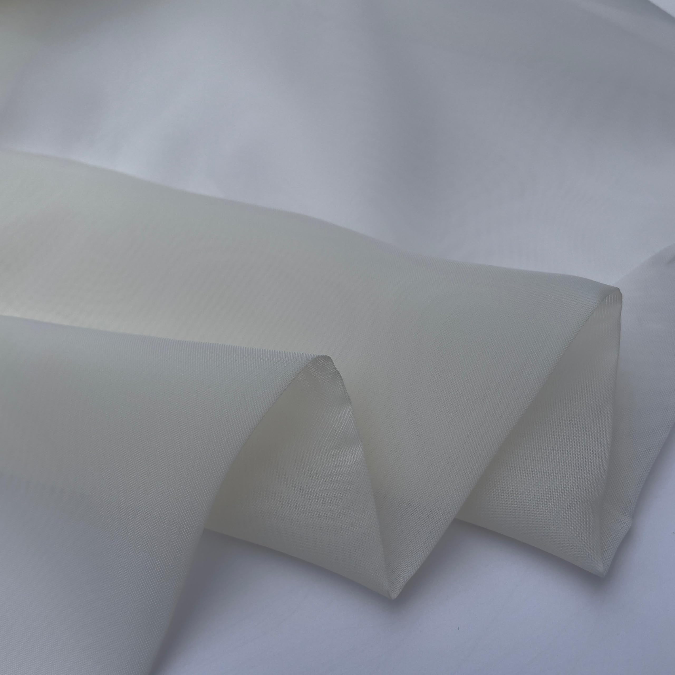 Double Width Extra Wide FR Fire Retardant Voile Curtain Curtaining Backdrop Decor Sheer Privacy Elegant Fabric Material | 60" - 150cm Wide (Cream, 5 Metres)