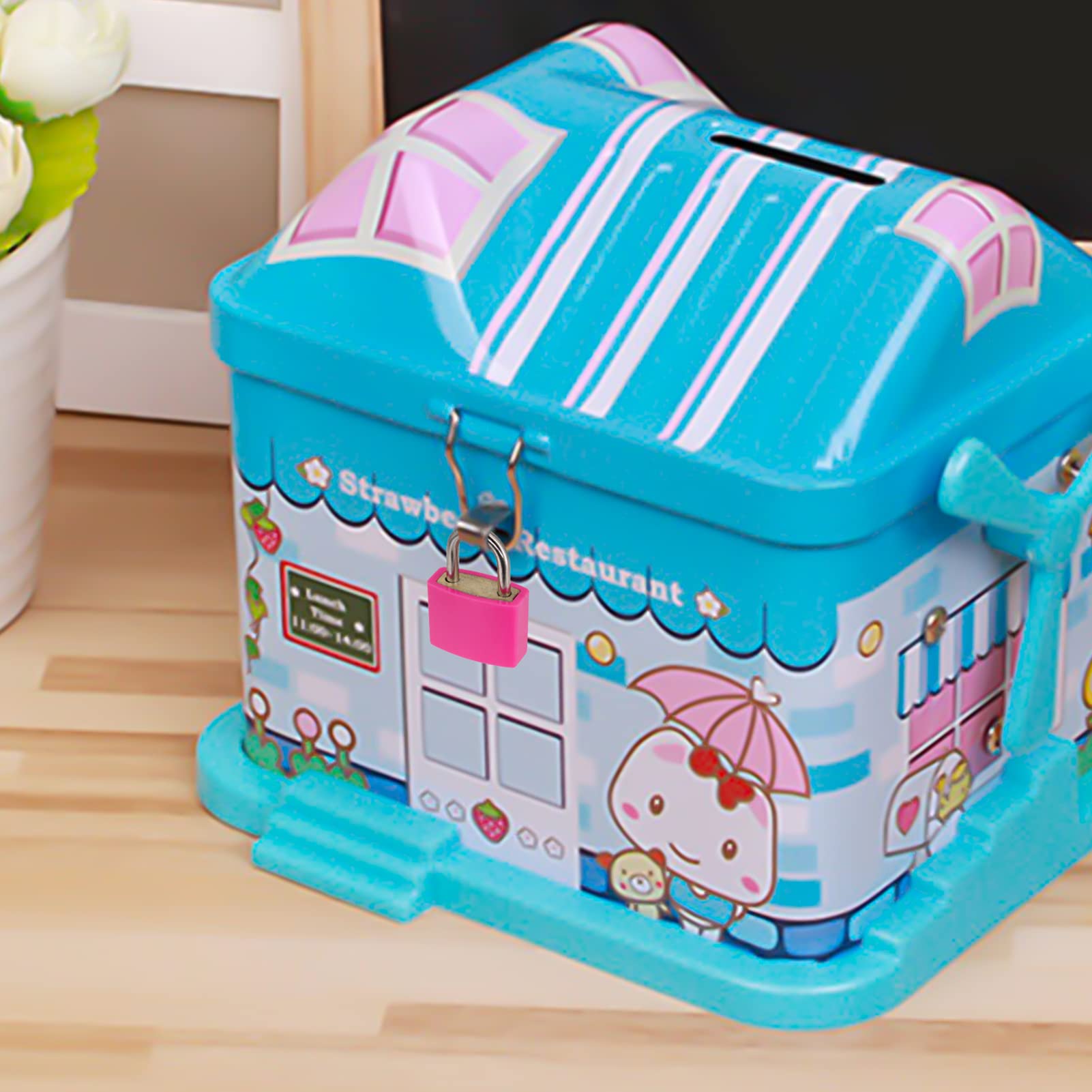 LATRAT 6 stuks mini-bagageslot, meerkleurig, hangslot met 2 sleutels voor bagage, koffer, klein hangslot, sleutel, voor reizen, koffer, school, laptoptas, willekeurige kleur LATRAT 6 stuks mini-bagageslot, meerkleurig, hangslot met 2 sleutels voor bagage, koffer, klein hangslot, sleutel, voor reizen, koffer, school, laptoptas, willekeurige kleur