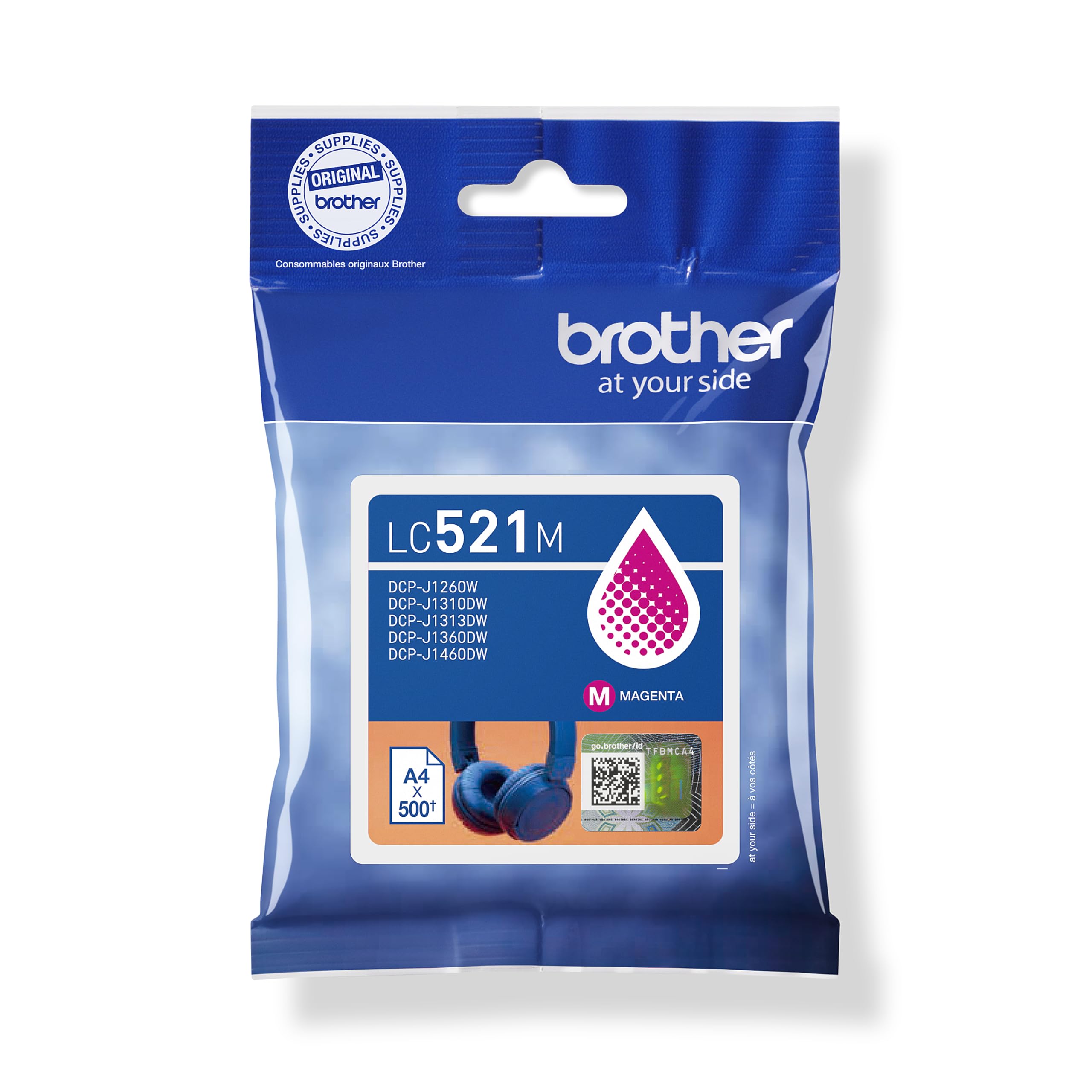 Cartucho de Tinta Original Brother LC521M/ Magenta