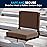 Flash Furniture Grandstand Portable Stadium Seats for Bleachers or Benches, Folding Padded Stadium Chairs with Handle, Pack of 2, 500 lb. Weight Capacity, Brown