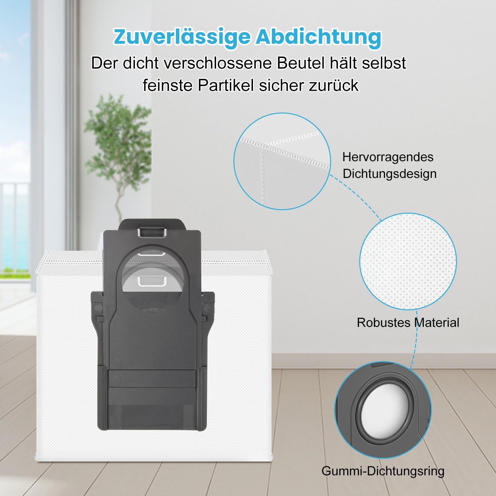 14 sztuk worków do odkurzaczy Dreame L10s Ultra Gen 1/2/3, L10/L10s Pro/L20/L40/L50/X40/X50/Aqua10/Matrix10 Ultra, Mova Z60/S20/E30/E40/P50/P50s/V50 Ultra - Wysokiej jakości worki