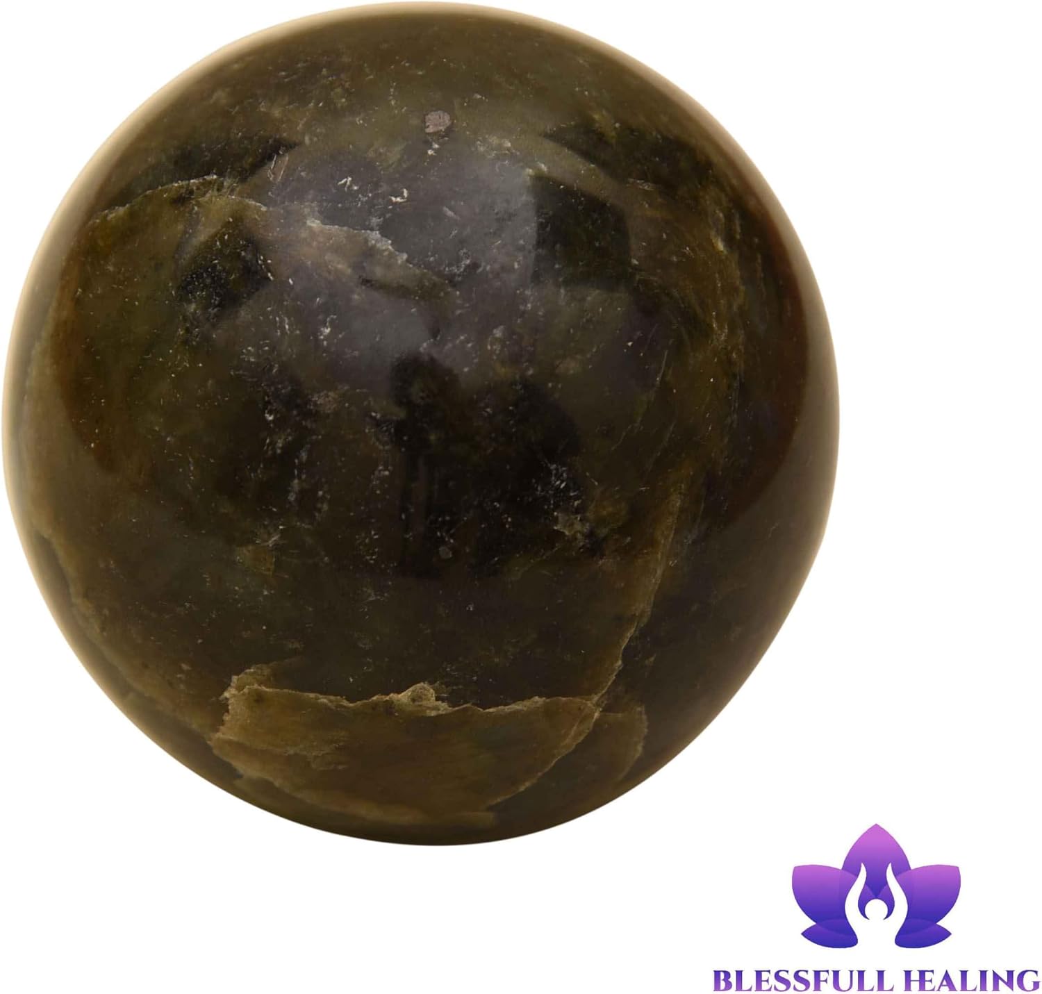 Blessfull Healing Reiki Healing Labradorite Design #1 Sphere Ball Stone 50-60 mm Approx