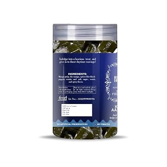 Blessfull Healing Khatta Aam Papad 5 Oz(Ounce) Airtight Container With Spoon