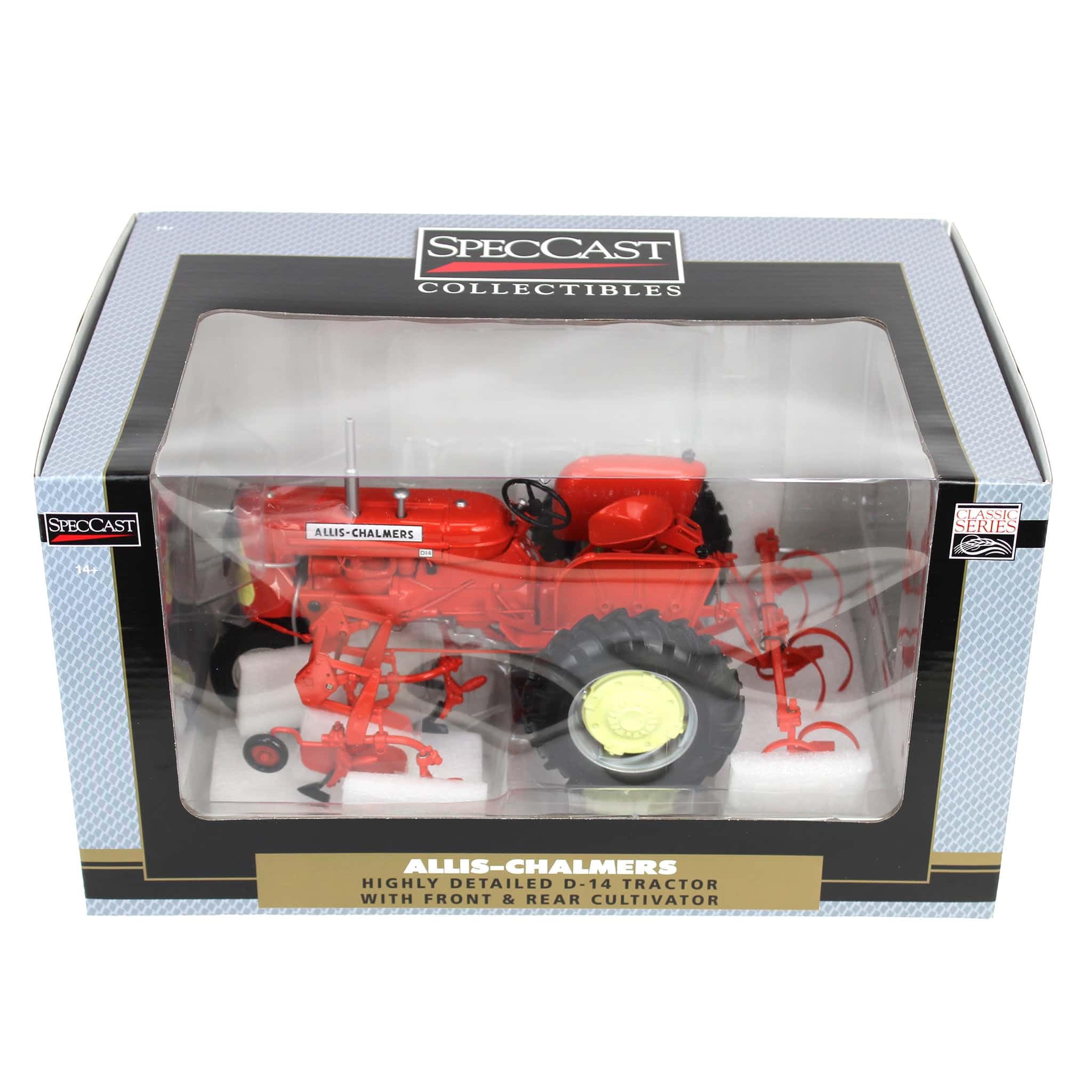 CAESAR 凱撒　良血統　子株付き　コレクション株 Allis Chalmers 443 Baler w/Chute 1/16 Diecast Implement Replica by