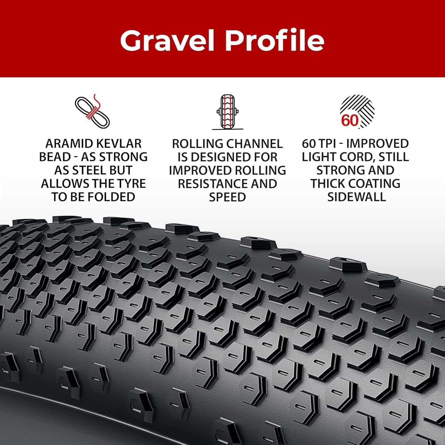Fincci Opony rowerowe 700 x 38 c, 40-622 - para płaszcza rowerowego 28 cali z ochroną przed przebiciem 1 mm i 2 dętką rowerową 40-622 wentyl Presta – Gravel Falt opony 60 TPI do rowerów elektrycznych
