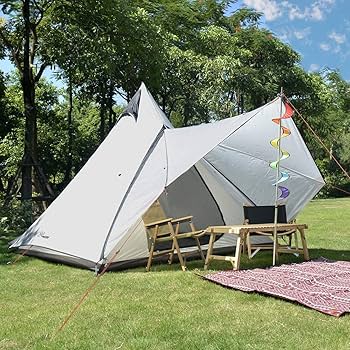 Amazon.co.jp: Vidalido ワンポールテント 4人用 換気窓あり 虫対策