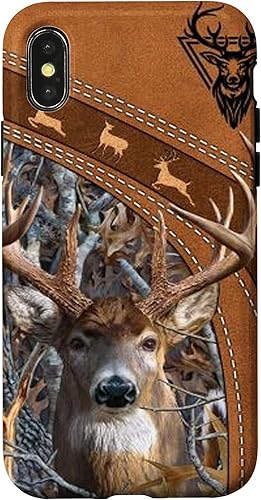 Miniatura 7 de Funda para iPhone 11 Pro Deer Hunting Forest Forest Tree-Leather-PC