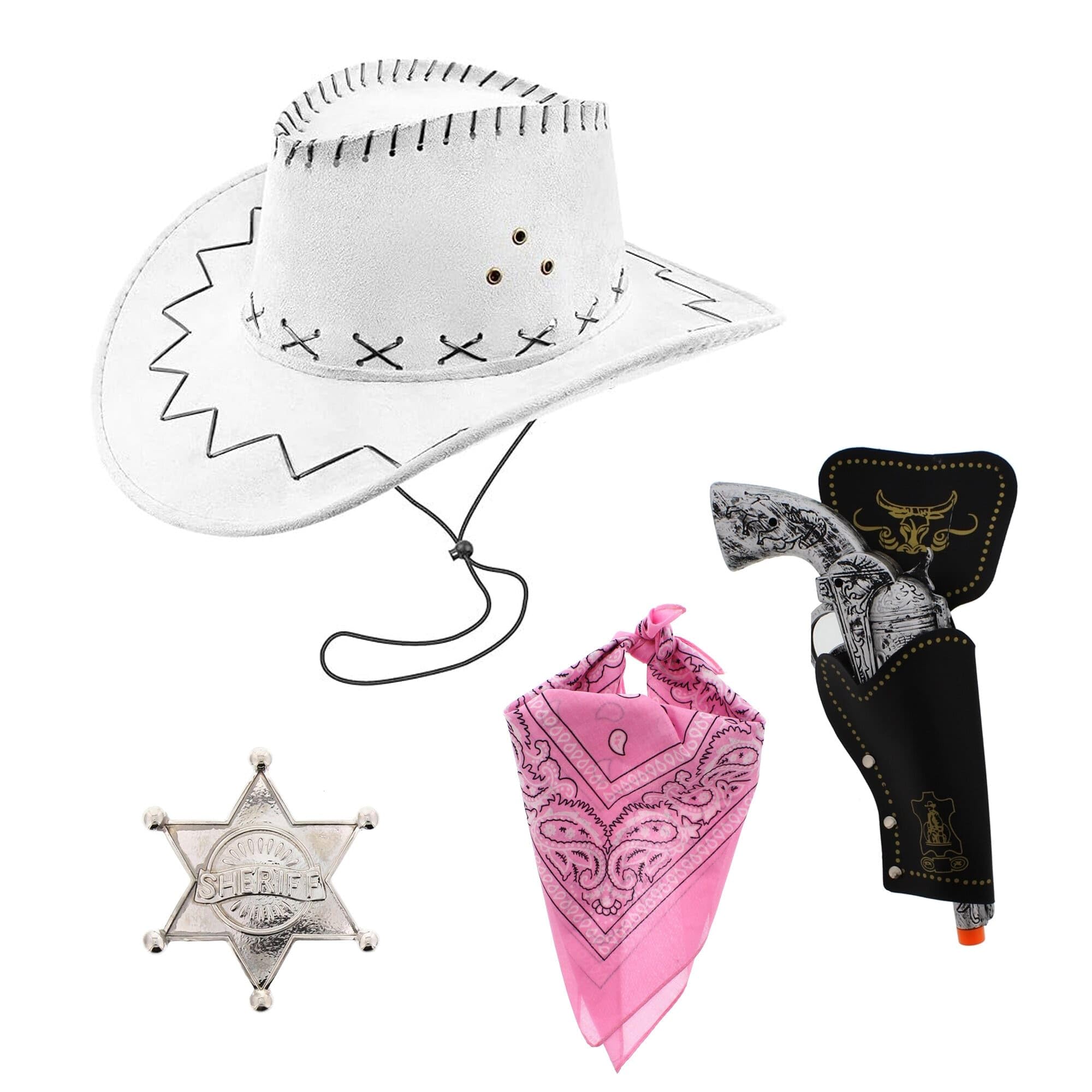 Zac's Alter Ego Fancy Dress Unisex 4 Piece Cowboy Set